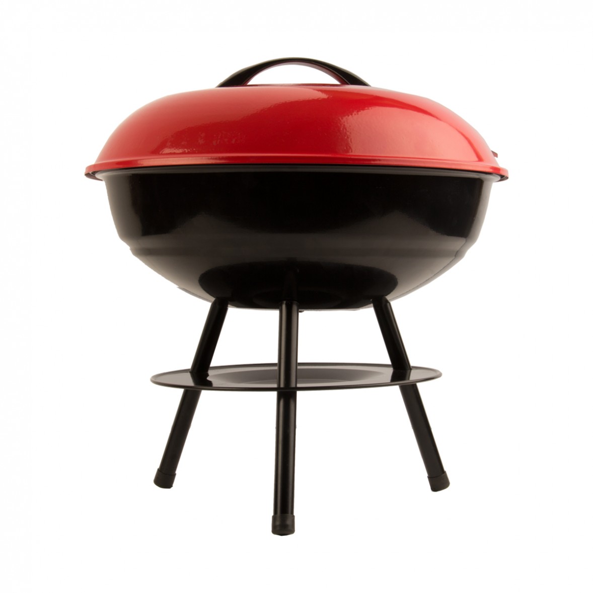 Taz Black and Red Amalgam Round Small Barbecue