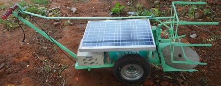 Solar Grass Cutting Machine