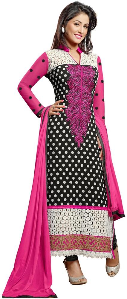 Awesome Fabrics Heenari Salwar, Color : Black