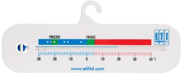 horizontal fridge thermometer