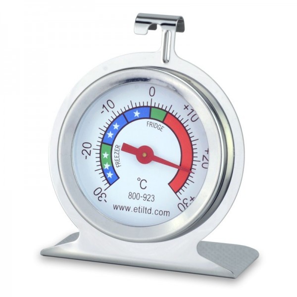Stainless steel freezer thermometer
