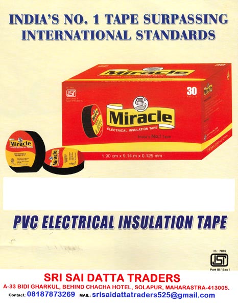 Miracle Pvc Electrical Insulation Tape