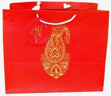 Paisley wedding Gift Bag