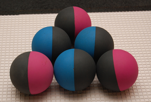 Two Tone Rubber balls