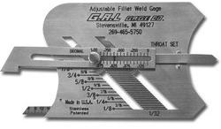 Adjustable Weld Fillet Gauge