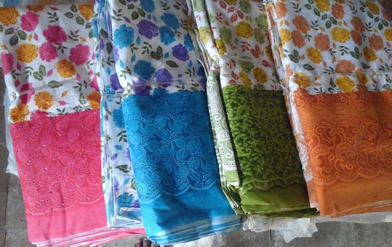 Cotton embroidered fabric
