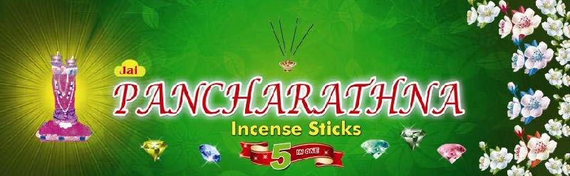 Jai Pancharathna Incense Sticks, for Home, Office, Temples, etc., Length : 1-5 Inch