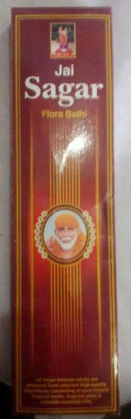 Jai Sagar Flora Incense Sticks, for Home, Temples, Length : 6-10 Inch