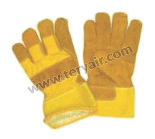 Vinyl Leather Winter Gloves