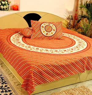 Cotton bed sheets, for Home, Hotel, Lodge, Feature : Anti Wrinkle, Comfortable, Eco Friendly, Soft