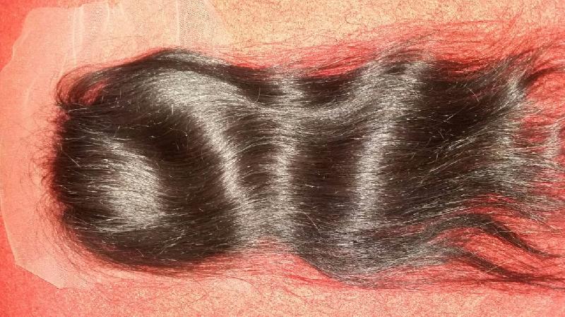 Silk Closure Virgin Remy Hair, for Parlour, Personal, Length : 15-25Inch
