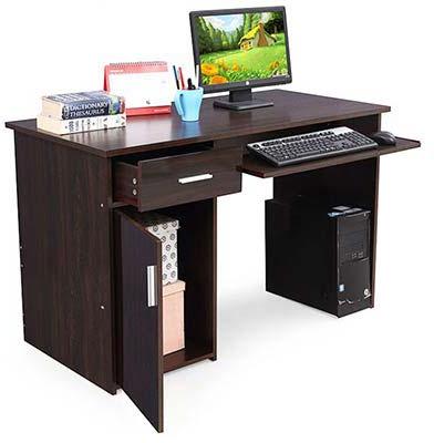 Polished Plain Wooden Computer Table, Shape : Rectangular