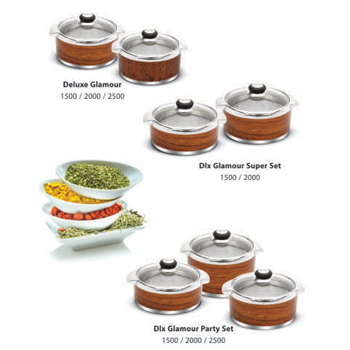 DELUXE GLAMOUR PLASTIC INSULATED HOT POT