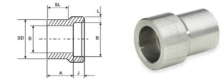 Adapter Socket Weld Fitting