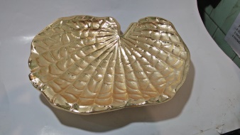 Brass Leaf Platter