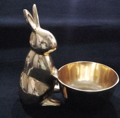 Brass Rabbit Bowl