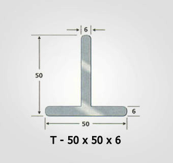 T-50x50x6 Steel Window Sections