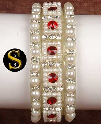 Glass Bangle Set -2238, Style : Jewellery
