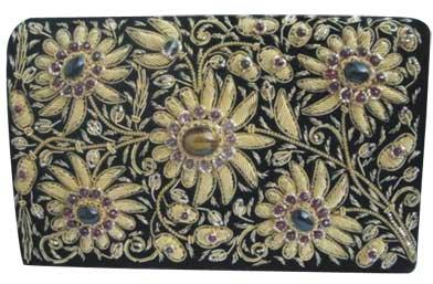 Silk Embroidered Handbag 03