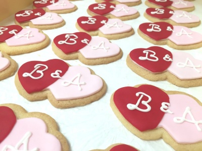 Wedding Heart Cookies