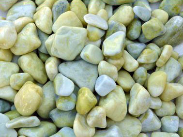 Lemon Yellow Tumbled Pebbles Stones