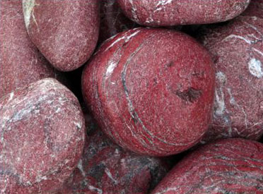 Imported Rossa Laguna Pebbles Stones, Size : 12x12ft