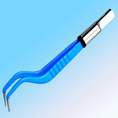 Reusable 5 Inch Bayonet with Curved Bipolar Forcep