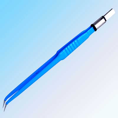 Reusable 7 Inch Straight with Curved Bipolar Forcep