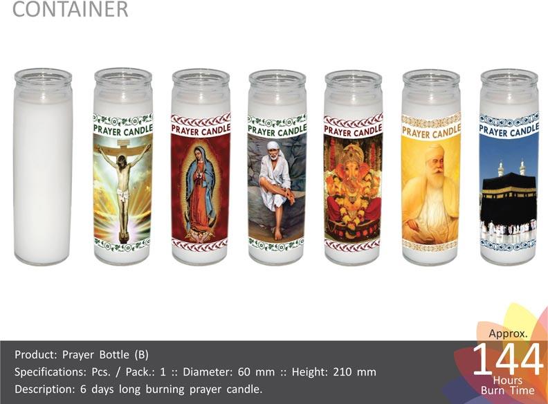 Prayer Bottle Candle (B)