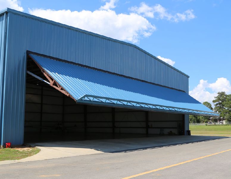 hangar door.