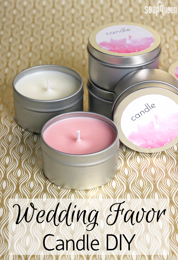 DIY Wedding Favor Candles
