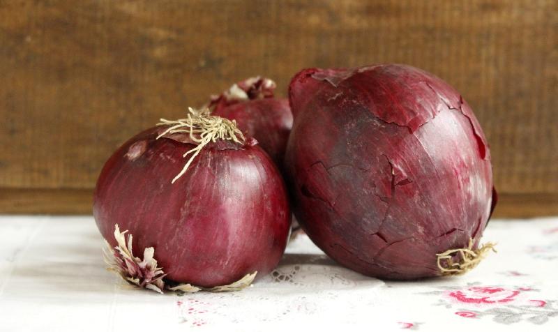 Organic fresh red onion, for Cooking, Packaging Type : Plastic Packet