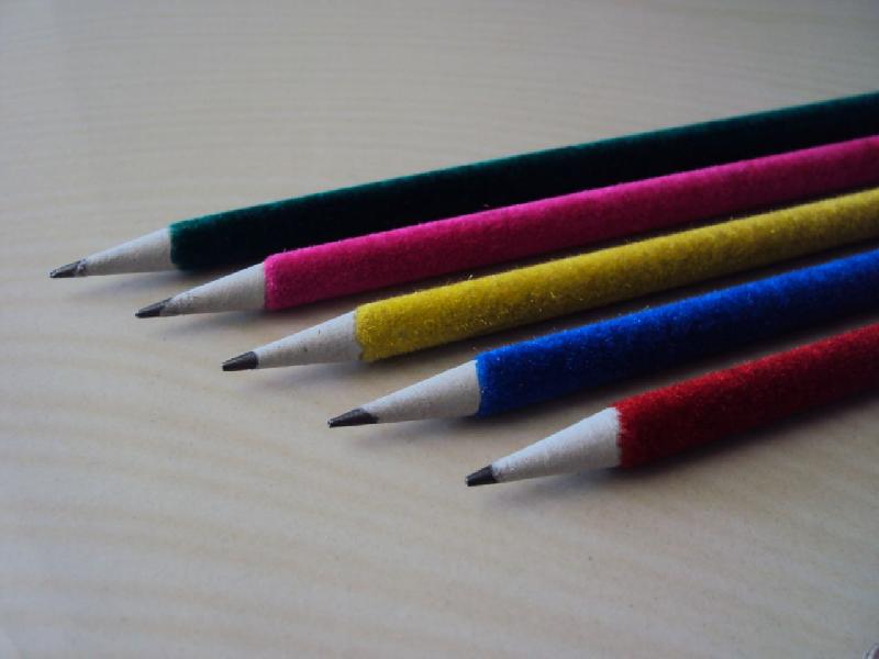 Polymer Velvet Pencil, for School, Office, Length : 7 Inch