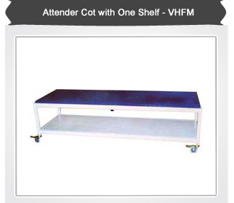 Attender Cot with One Shelf