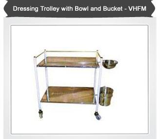 Dressing Trolley with Bowl And Bucket