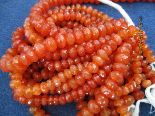 Carnelian Stone Cut Beads