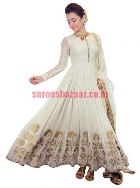 Synthetic anarkali dress sale