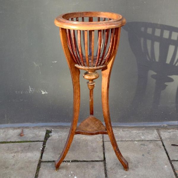 Brown Rectangular Teakwood Planter Stand, for Home, Hotel, Feature : Decor, Durable, Easy To Use