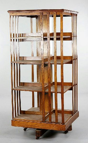 Teakwood Revolving Book Rack