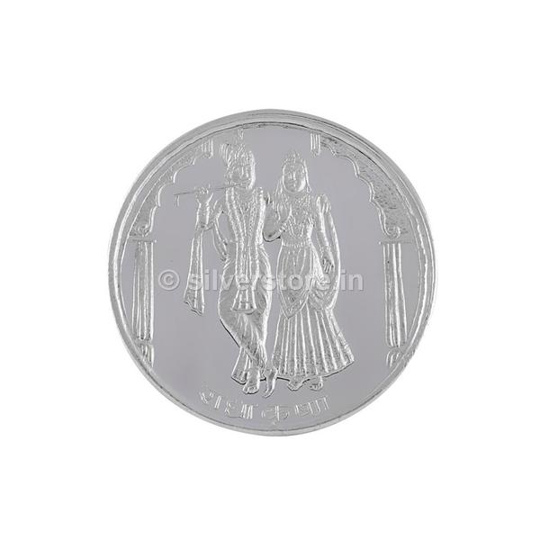 Silver Radha Krishna Coins