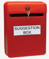 suggestion boxes
