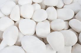 Polished White Rudy Pebbles