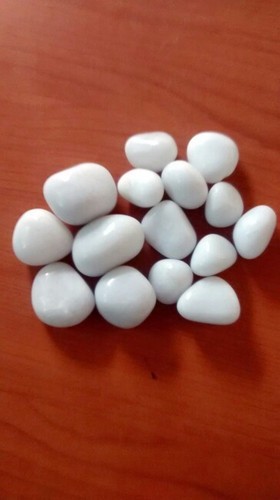 White Polished Granite Pebbles