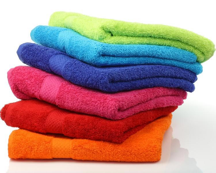 Cotton Plain Dyed bath towels, Color : Multicolor