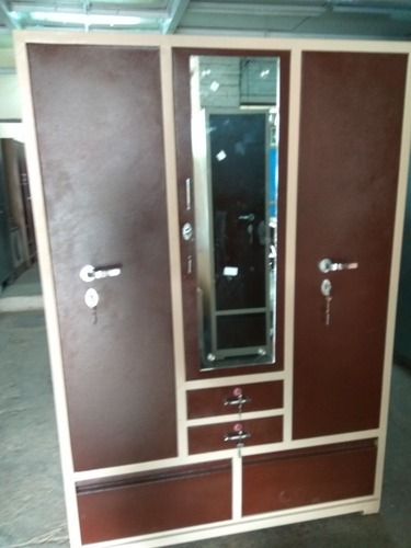 Steel almirah with dressing table deals price