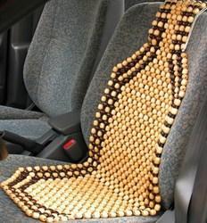 Wooden Bead Car Seat Cover, Color : Brown, Black