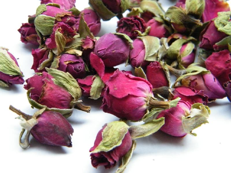 Dried rose buds, Color : Red