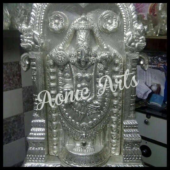 Polished Aluminium Silver Inlay Balaji Statues, for Temple, Size : 10feet, 4feet, 6feet, 8feet