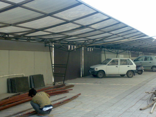 FRP Parking Shed Fabrication Services