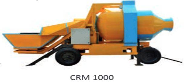 CRM 1000 Reversible Concrete Mixer